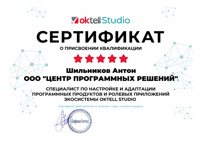 Шильников Антон (Oktell Studio)