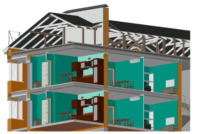 Особенности совместного моделирования в nanoCAD BIM Строительство